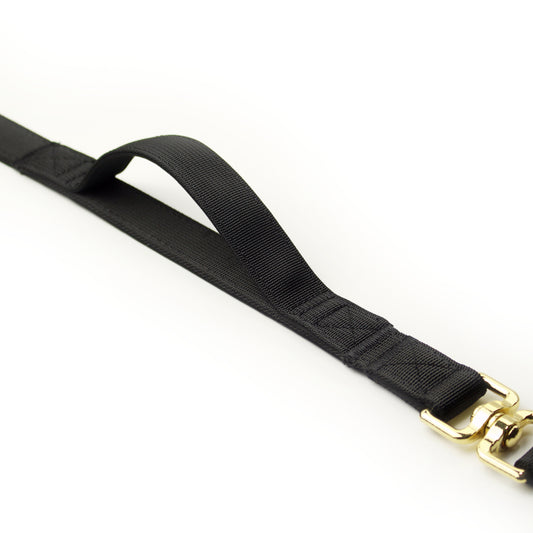Tacti Luxe Dog Leash - Gold Noir
