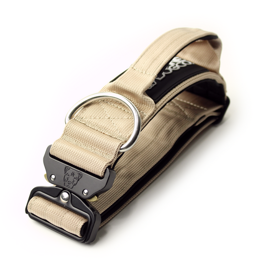 2" Tactik Dog Collar - Buttercream