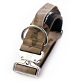 Load image into Gallery viewer, 2" Tacti Luxe Dog Collar - White Gold - Desert Camo